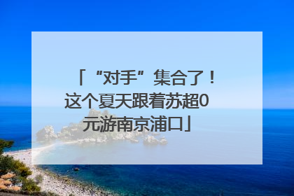 “对手”集合了！这个夏天跟着苏超0元游南京浦口