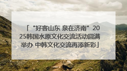“好客山东 泉在济南”2025韩国水原文化交流活动圆满举办 中韩文化交流再添新彩