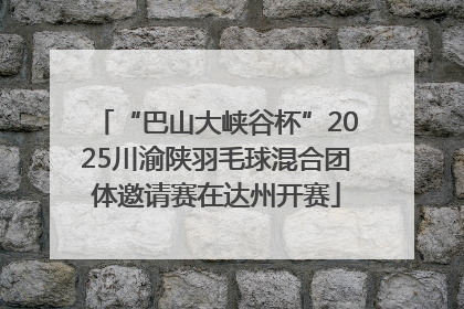“巴山大峡谷杯”2025川渝陕羽毛球混合团体邀请赛在达州开赛