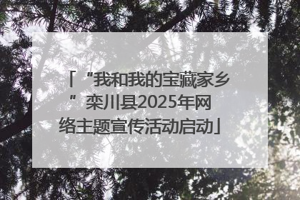 “我和我的宝藏家乡”栾川县2025年网络主题宣传活动启动