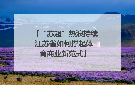“苏超”热浪持续 江苏省如何撑起体育商业新范式