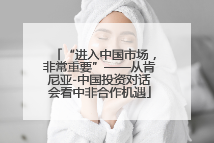 “进入中国市场，非常重要”——从肯尼亚-中国投资对话会看中非合作机遇