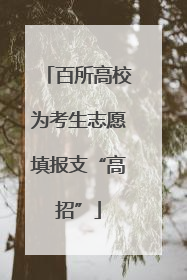 百所高校为考生志愿填报支“高招”