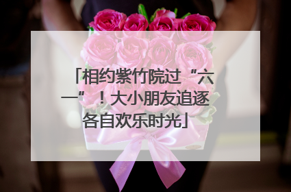 相约紫竹院过“六一”！大小朋友追逐各自欢乐时光