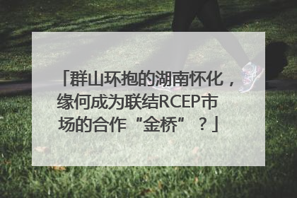 群山环抱的湖南怀化，缘何成为联结RCEP市场的合作“金桥”？