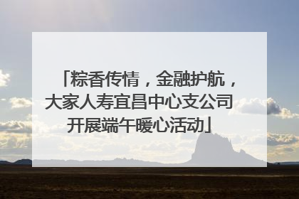 粽香传情，金融护航，大家人寿宜昌中心支公司开展端午暖心活动