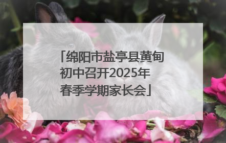 绵阳市盐亭县黄甸初中召开2025年春季学期家长会