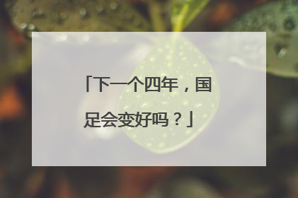 下一个四年，国足会变好吗？