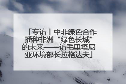 专访丨中非绿色合作播种非洲“绿色长城”的未来——访毛里塔尼亚环境部长拉格达夫