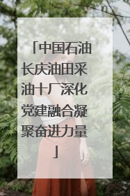 中国石油长庆油田采油十厂深化党建融合凝聚奋进力量