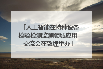 人工智能在特种设备检验检测监测领域应用交流会在敦煌举办
