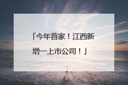 今年首家！江西新增一上市公司！