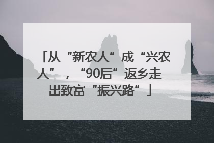 从“新农人”成“兴农人”，“90后”返乡走出致富“振兴路”