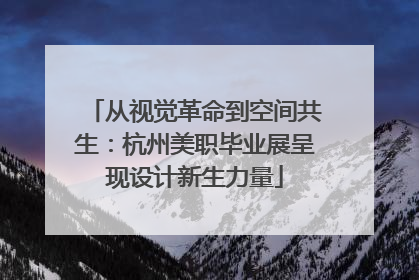 从视觉革命到空间共生：杭州美职毕业展呈现设计新生力量
