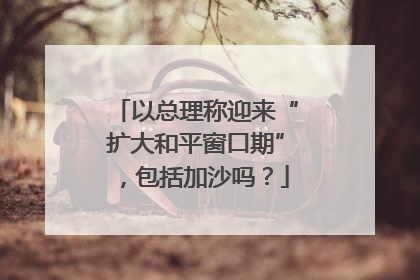 以总理称迎来“扩大和平窗口期”，包括加沙吗？