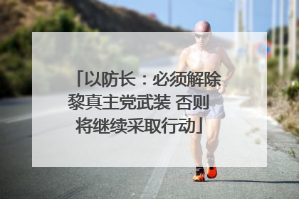 以防长：必须解除黎真主党武装 否则将继续采取行动
