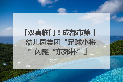 双喜临门！成都市第十三幼儿园集团“足球小将”闪耀“东郊杯”