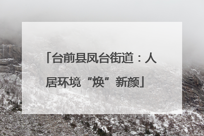 台前县凤台街道：人居环境“焕”新颜
