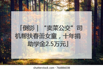 倒影｜“卖菜公交”司机帮扶春蕾女童，十年捐助学金2.5万元