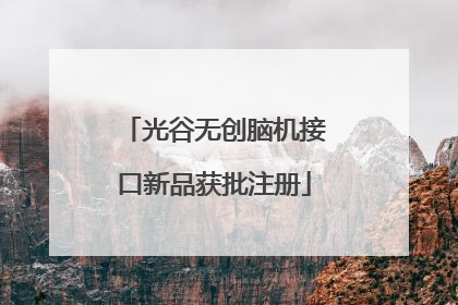 光谷无创脑机接口新品获批注册