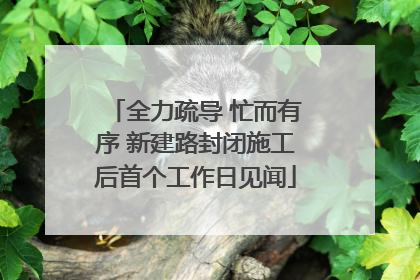 全力疏导 忙而有序 新建路封闭施工后首个工作日见闻