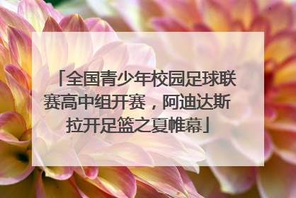 全国青少年校园足球联赛高中组开赛，阿迪达斯拉开足篮之夏帷幕