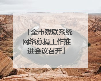 全市残联系统网络募捐工作推进会议召开