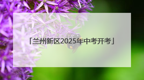 兰州新区2025年中考开考