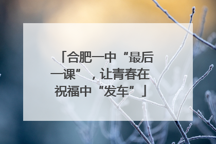 合肥一中“最后一课”，让青春在祝福中“发车”
