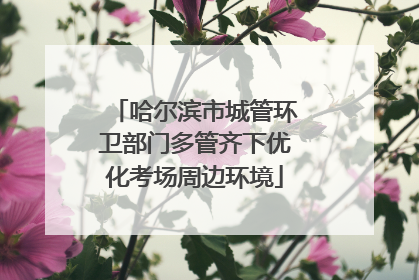 哈尔滨市城管环卫部门多管齐下优化考场周边环境