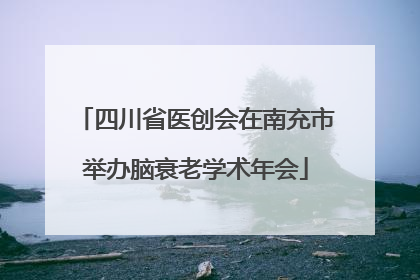 四川省医创会在南充市举办脑衰老学术年会