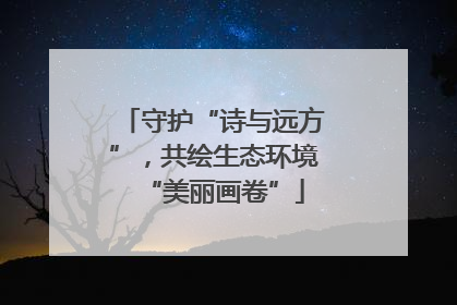 守护“诗与远方”，共绘生态环境“美丽画卷”