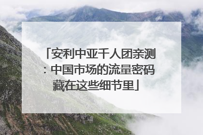 安利中亚千人团亲测：中国市场的流量密码 藏在这些细节里