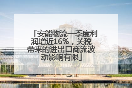 安能物流一季度利润增近16%，关税带来的进出口商流波动影响有限