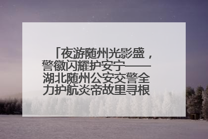 夜游随州光影盛，警徽闪耀护安宁——湖北随州公安交警全力护航炎帝故里寻根节夜游活动侧记