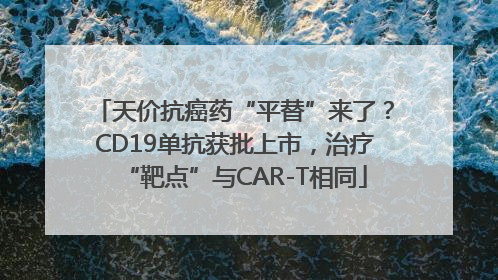 天价抗癌药“平替”来了？CD19单抗获批上市，治疗“靶点”与CAR-T相同