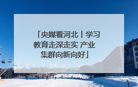 央媒看河北丨学习教育走深走实 产业集群向新向好