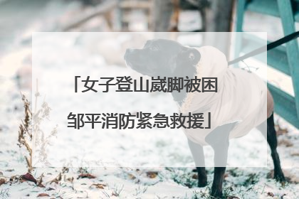 女子登山崴脚被困 邹平消防紧急救援