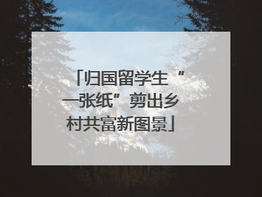 归国留学生“一张纸”剪出乡村共富新图景