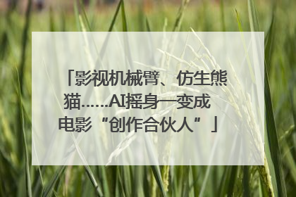 影视机械臂、仿生熊猫……AI摇身一变成电影“创作合伙人”