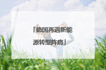 德国再遇新能源转型阵痛