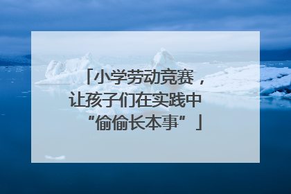 小学劳动竞赛，让孩子们在实践中“偷偷长本事”
