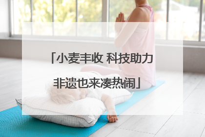 小麦丰收 科技助力 非遗也来凑热闹