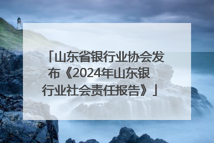 山东省银行业协会发布《2024年山东银行业社会责任报告》