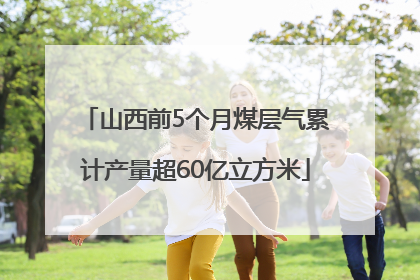 山西前5个月煤层气累计产量超60亿立方米