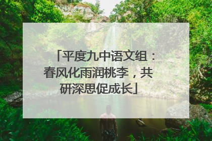 平度九中语文组：春风化雨润桃李，共研深思促成长