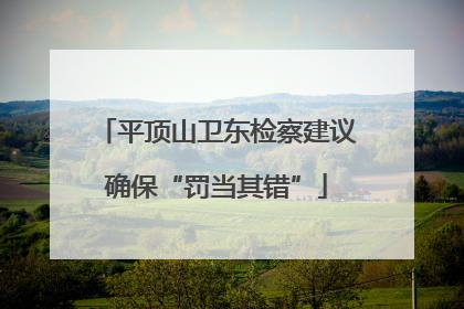 平顶山卫东检察建议确保“罚当其错”