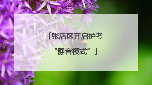 张店区开启护考“静音模式”