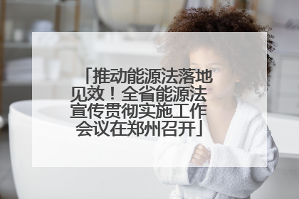 推动能源法落地见效！全省能源法宣传贯彻实施工作会议在郑州召开