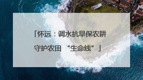 怀远：调水抗旱保农耕 守护农田 “生命线”